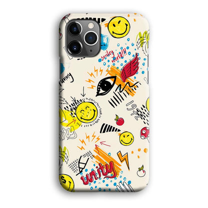 Smiley World Abstract Drawing iPhone 12 Pro Case-Oxvistore