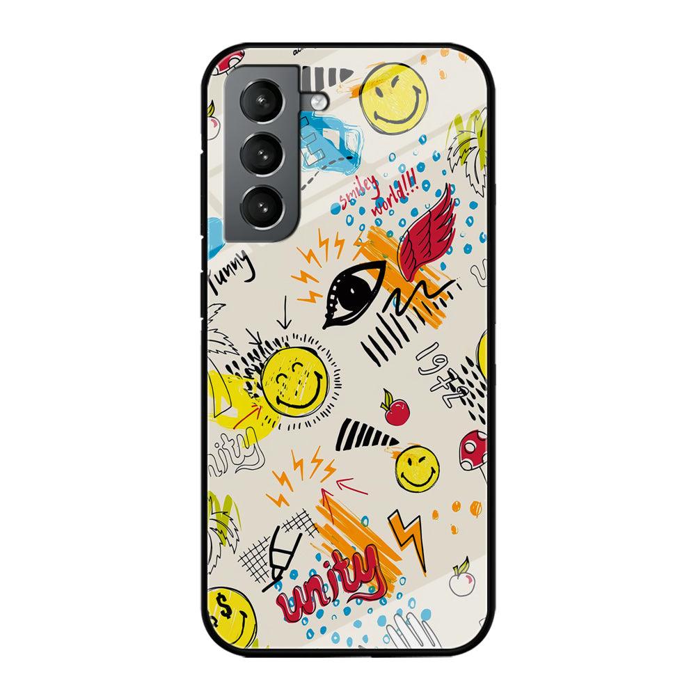 Smiley World Abstract Drawing Samsung Galaxy S21 Plus Case-Oxvistore