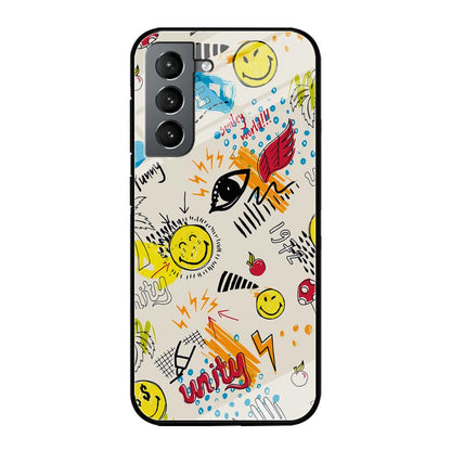 Smiley World Abstract Drawing Samsung Galaxy S21 Plus Case-Oxvistore