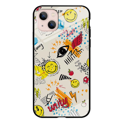 Smiley World Abstract Drawing iPhone 13 Case-Oxvistore