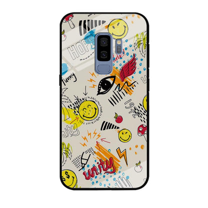 Smiley World Abstract Drawing Samsung Galaxy S9 Plus Case-Oxvistore