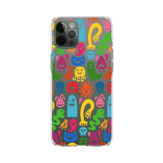 Smiling Monster Silhouette Clear Soft Case