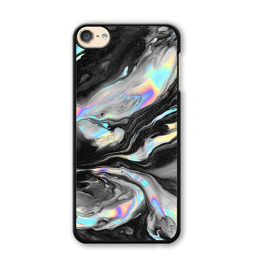 Smoke Iridescent iPod Touch 6 Case-Plastic Black (2D Case)-Oxvistore
