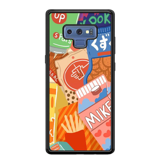 Snack Cartoon Weekly Groceries Samsung Galaxy Note 9 Case-Oxvistore