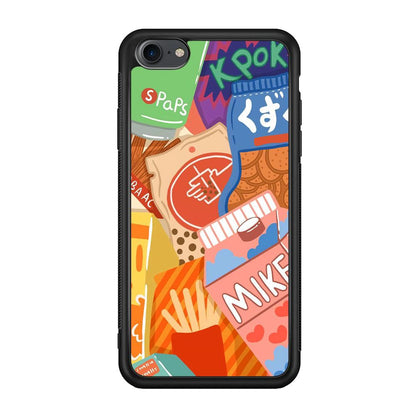 Snack Cartoon Weekly Groceries iPhone 7 Case-Oxvistore