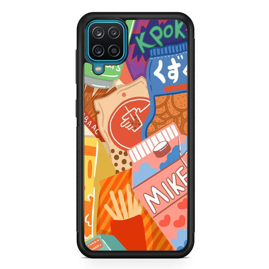 Snack Cartoon Weekly Groceries Samsung Galaxy A12 Case-Oxvistore