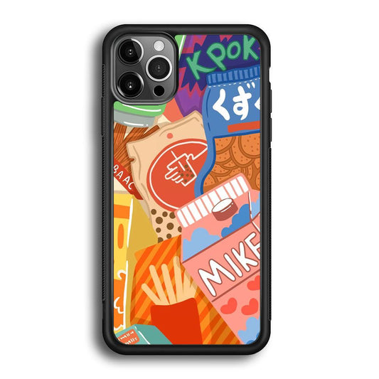 Snack Cartoon Weekly Groceries iPhone 12 Pro Max Case-Oxvistore