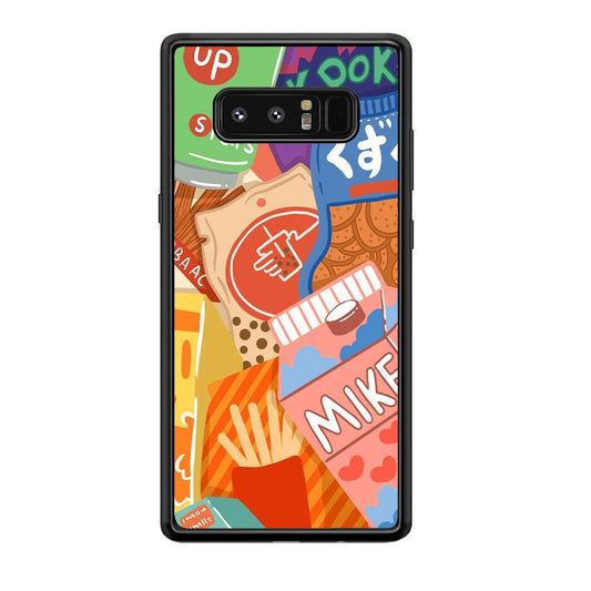 Snack Cartoon Weekly Groceries Samsung Galaxy Note 8 Case-Oxvistore