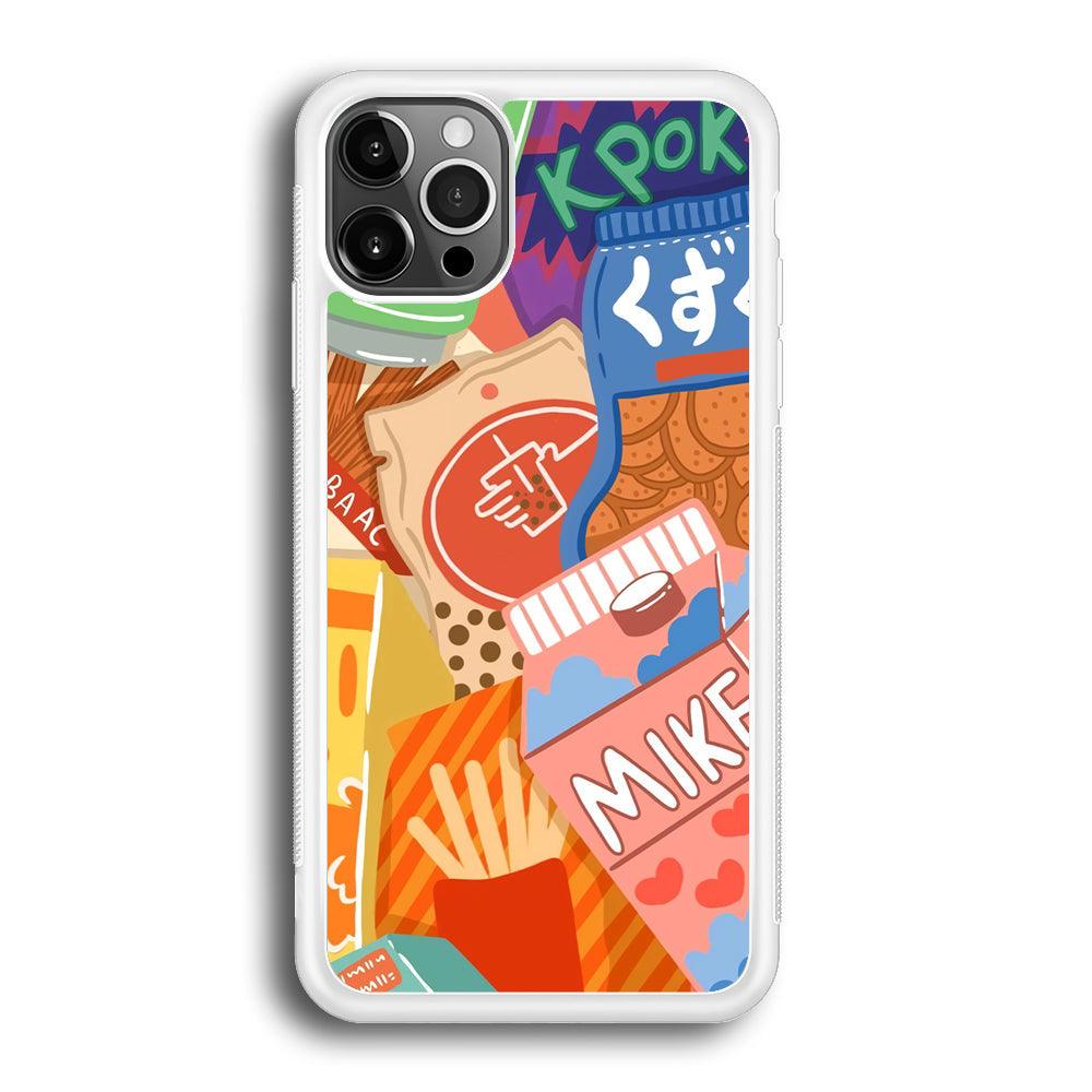 Snack Cartoon Weekly Groceries iPhone 12 Pro Case-Oxvistore