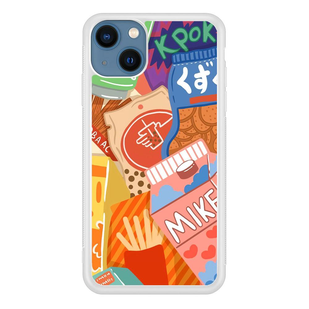 Snack Cartoon Weekly Groceries iPhone 15 Case-Oxvistore