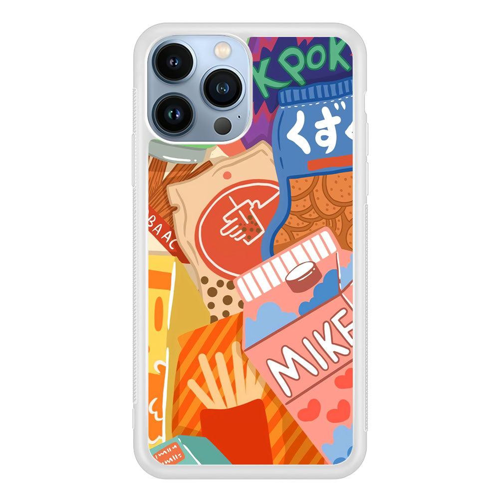 Snack Cartoon Weekly Groceries iPhone 14 Pro Max Case-Oxvistore