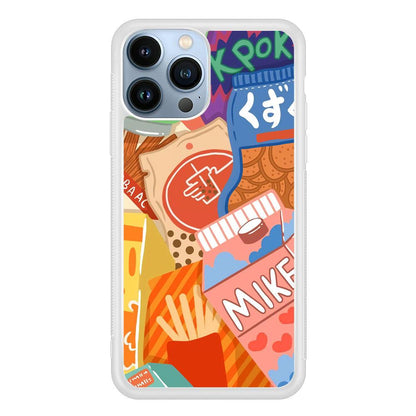 Snack Cartoon Weekly Groceries iPhone 14 Pro Max Case-Oxvistore