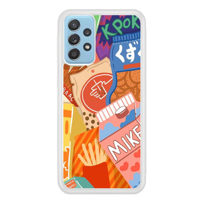 Snack Cartoon Weekly Groceries Samsung Galaxy A52 Case-Oxvistore