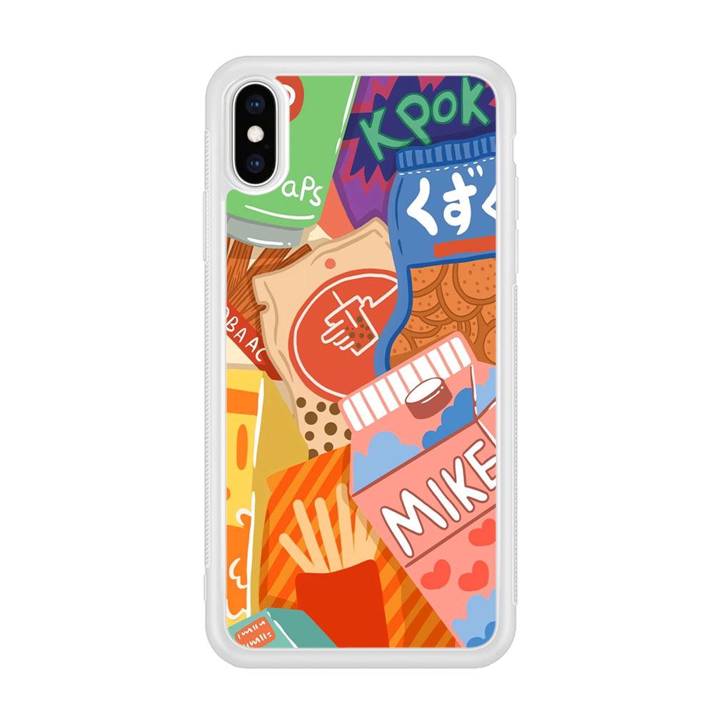 Snack Cartoon Weekly Groceries iPhone XS Case-Oxvistore