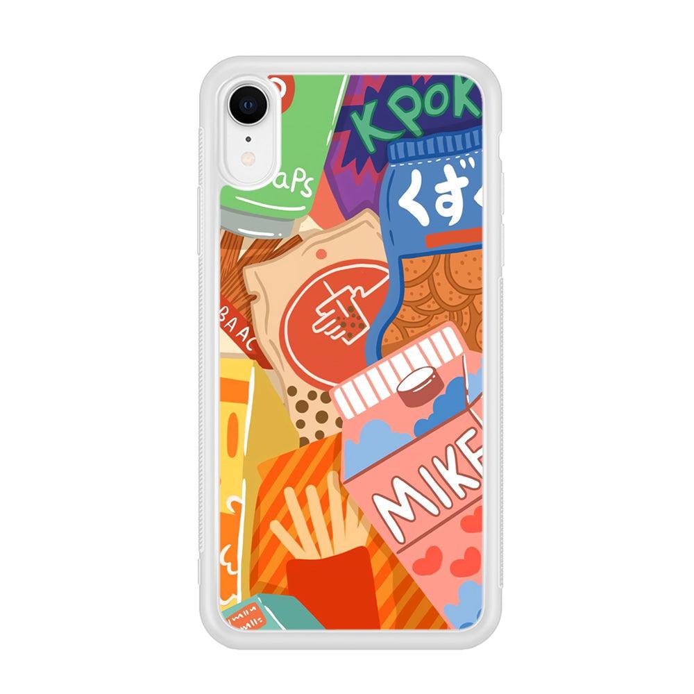 Snack Cartoon Weekly Groceries iPhone XR Case-Oxvistore