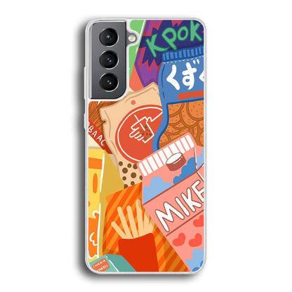 Snack Cartoon Weekly Groceries Samsung Galaxy S21 Case-Oxvistore