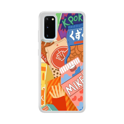 Snack Cartoon Weekly Groceries Samsung Galaxy S20 Case-Oxvistore