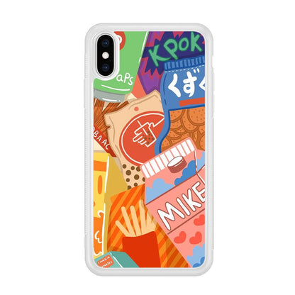 Snack Cartoon Weekly Groceries iPhone Xs Max Case-Oxvistore