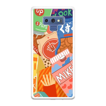 Snack Cartoon Weekly Groceries Samsung Galaxy Note 9 Case-Oxvistore