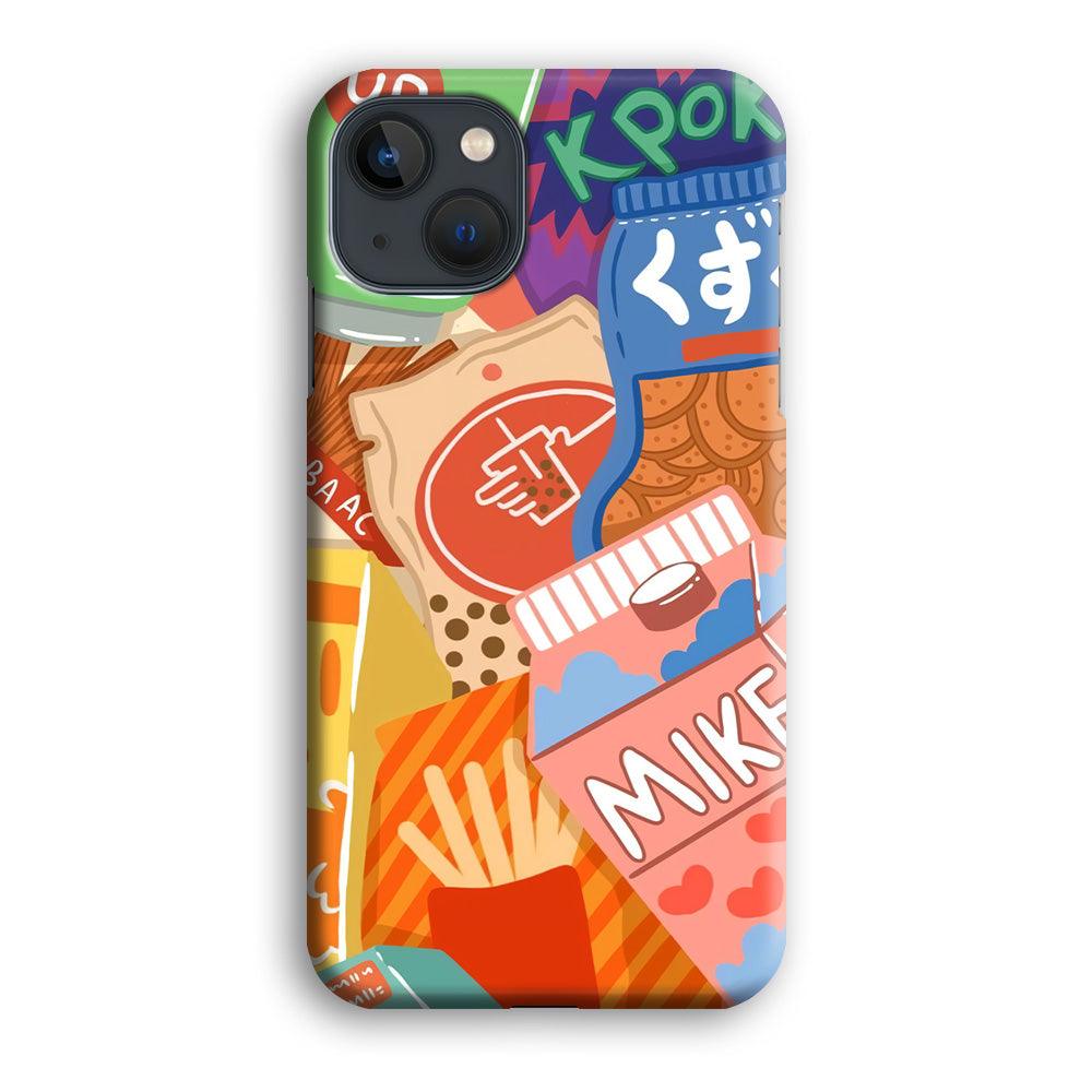 Snack Cartoon Weekly Groceries iPhone 13 Case-Oxvistore