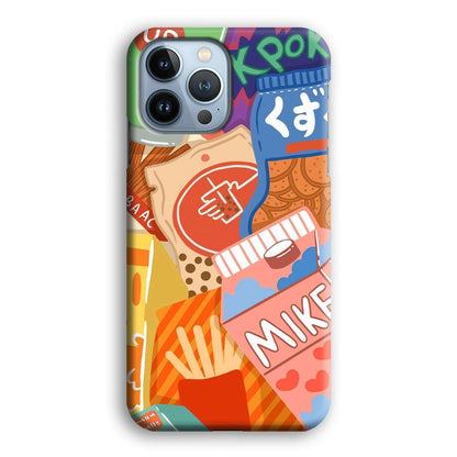 Snack Cartoon Weekly Groceries iPhone 15 Pro Case-Oxvistore