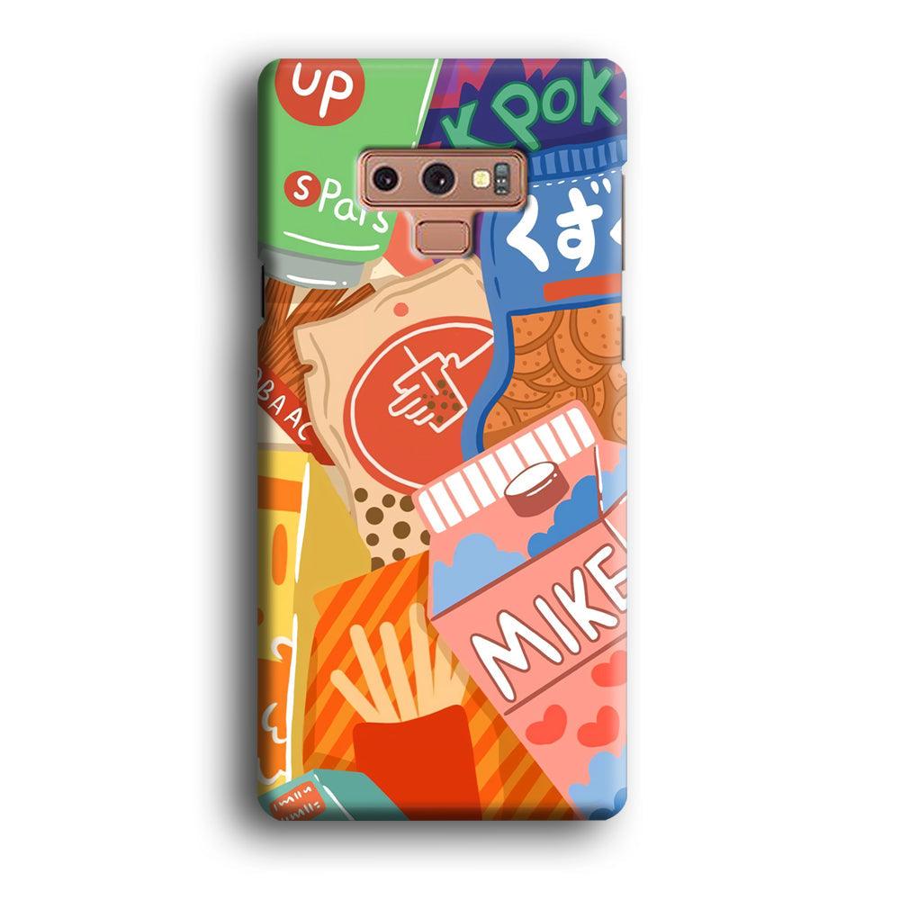 Snack Cartoon Weekly Groceries Samsung Galaxy Note 9 Case-Oxvistore