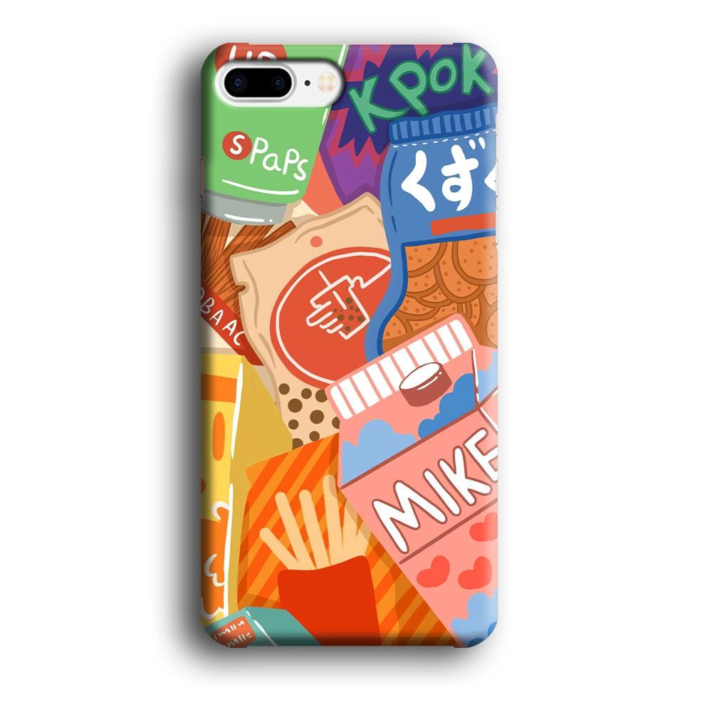 Snack Cartoon Weekly Groceries iPhone 8 Plus Case-Oxvistore