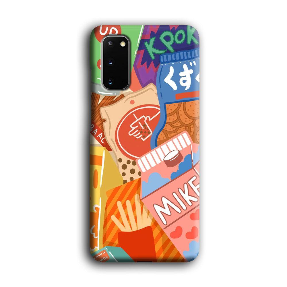 Snack Cartoon Weekly Groceries Samsung Galaxy S20 Case-Oxvistore