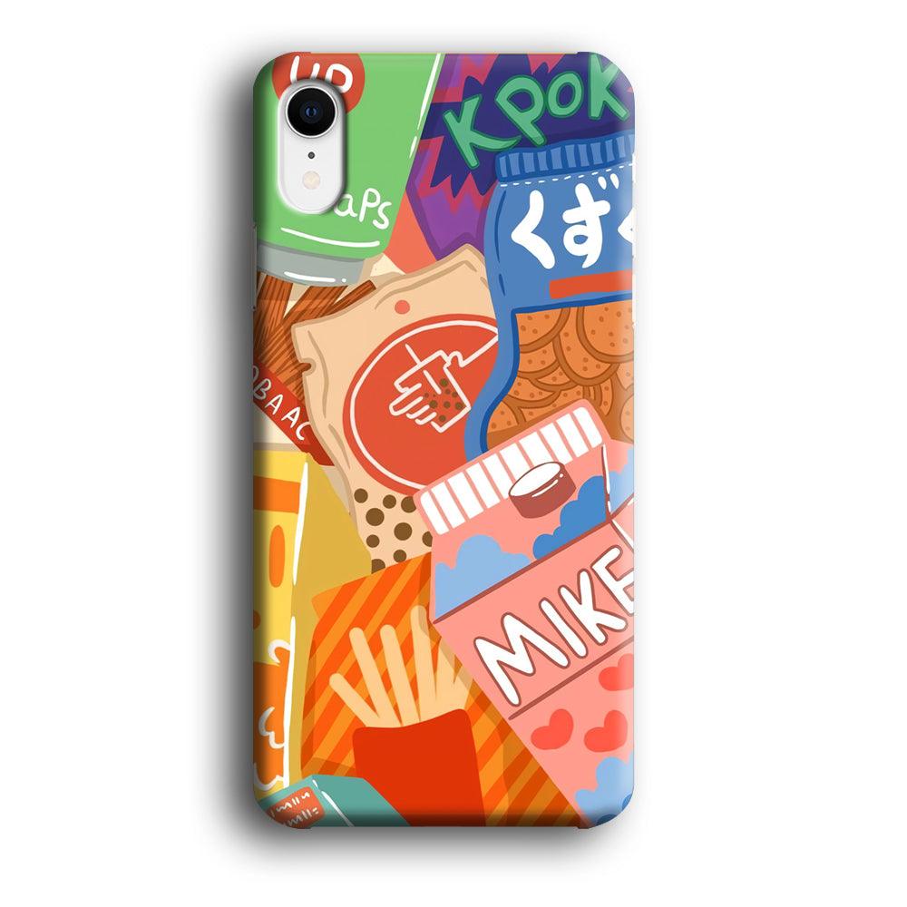 Snack Cartoon Weekly Groceries iPhone XR Case-Oxvistore