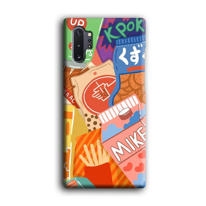 Snack Cartoon Weekly Groceries Samsung Galaxy Note 10 Plus Case-Oxvistore