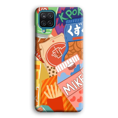 Snack Cartoon Weekly Groceries Samsung Galaxy A12 Case-Oxvistore