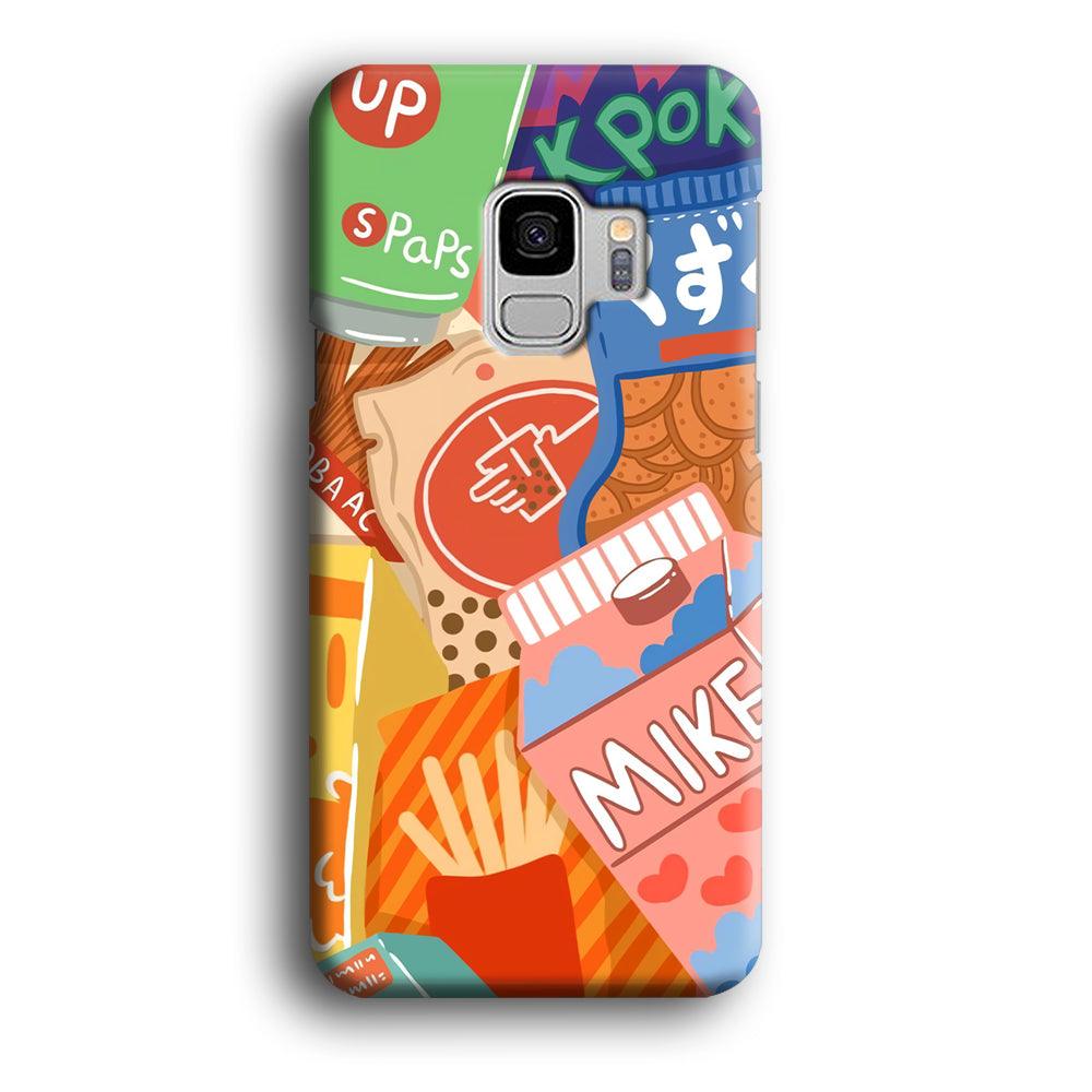 Snack Cartoon Weekly Groceries Samsung Galaxy S9 Case-Oxvistore