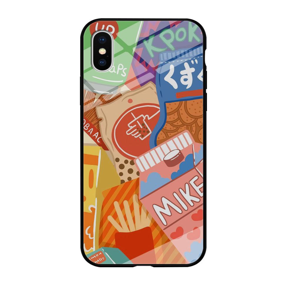 Snack Cartoon Weekly Groceries iPhone XS Case-Oxvistore