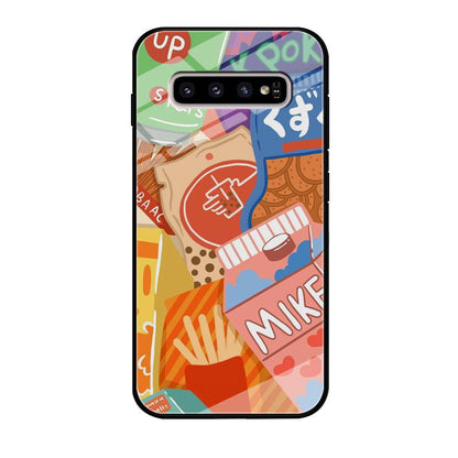 Snack Cartoon Weekly Groceries Samsung Galaxy S10 Case-Oxvistore