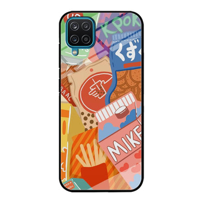 Snack Cartoon Weekly Groceries Samsung Galaxy A12 Case-Oxvistore