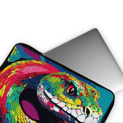 Snake Neon Art Laptop Sleeve Protective Cover