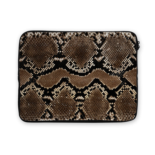 Snake Skin Pattern Brown Laptop Sleeve Protective Cover