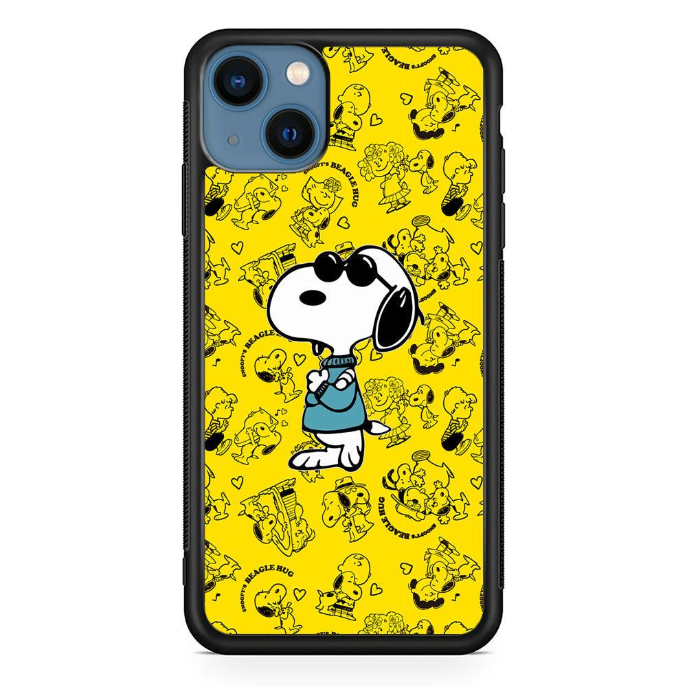 Snoopy Back in Style iPhone 13 Case-Rubber Black (2D Case)-Oxvistore