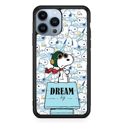 Snoopy Dream Big iPhone 15 Pro Case-Oxvistore