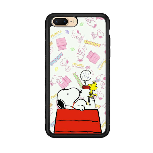 Snoopy Food Please iPhone 7 Plus Case-Oxvistore