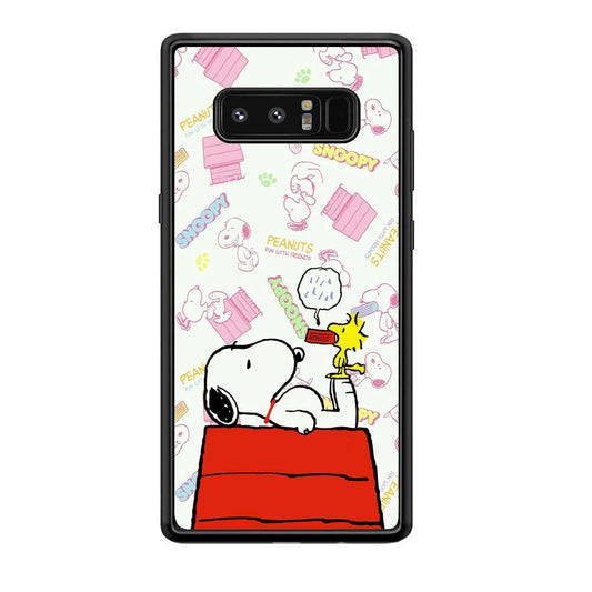 Snoopy Food Please Samsung Galaxy Note 8 Case-Oxvistore