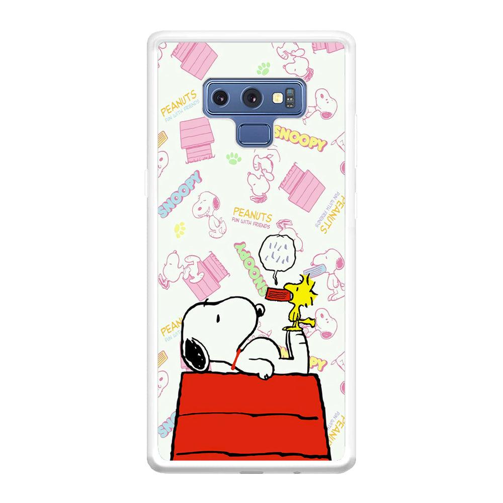 Snoopy Food Please Samsung Galaxy Note 9 Case-Oxvistore