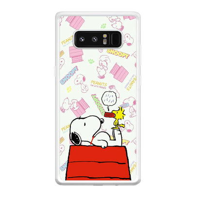 Snoopy Food Please Samsung Galaxy Note 8 Case-Oxvistore