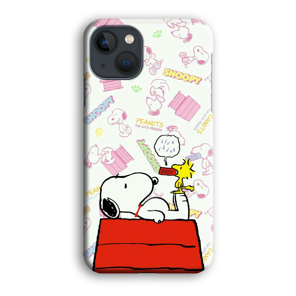 Snoopy Food Please iPhone 14 Plus Case-Oxvistore