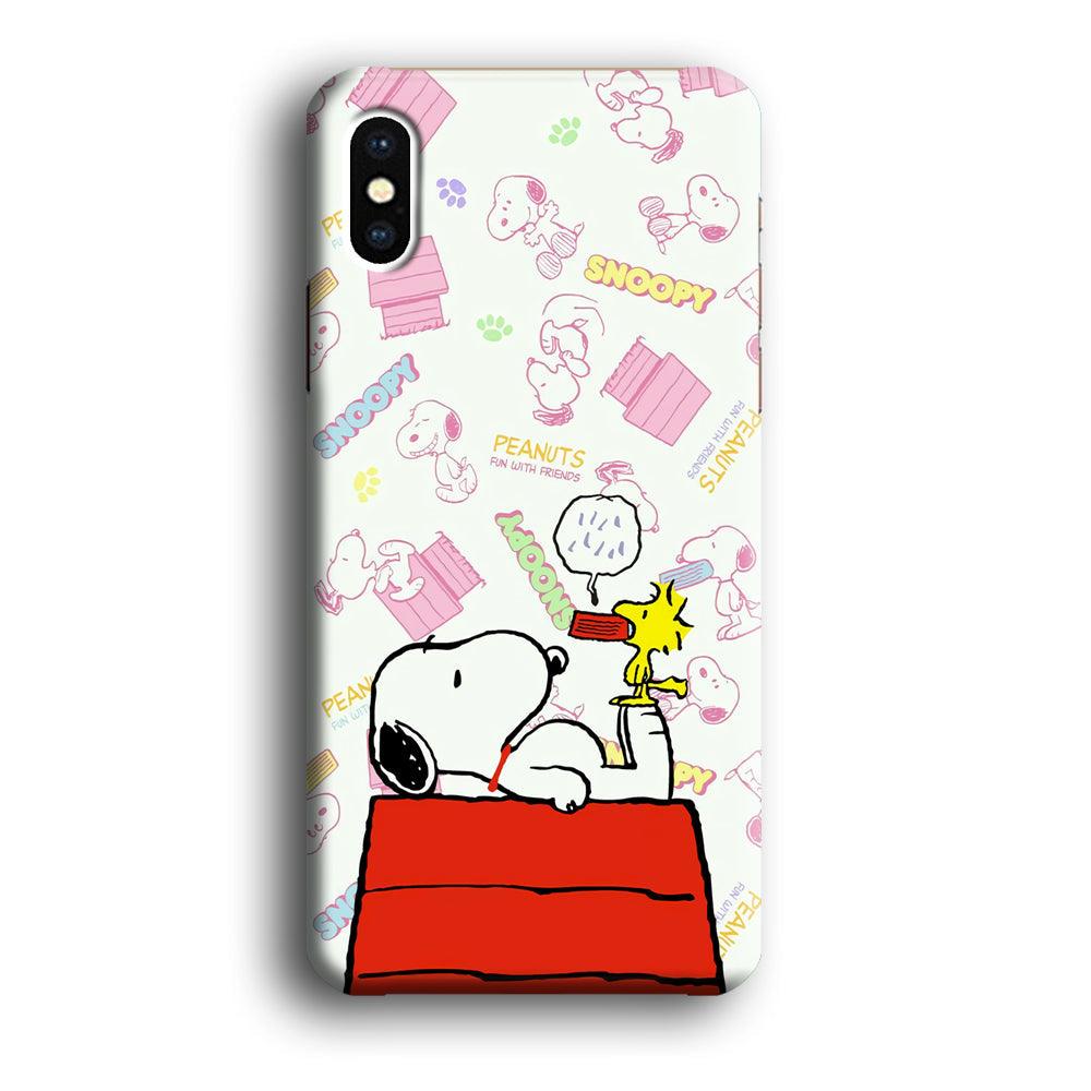 Snoopy Food Please iPhone Xs Max Case-Oxvistore