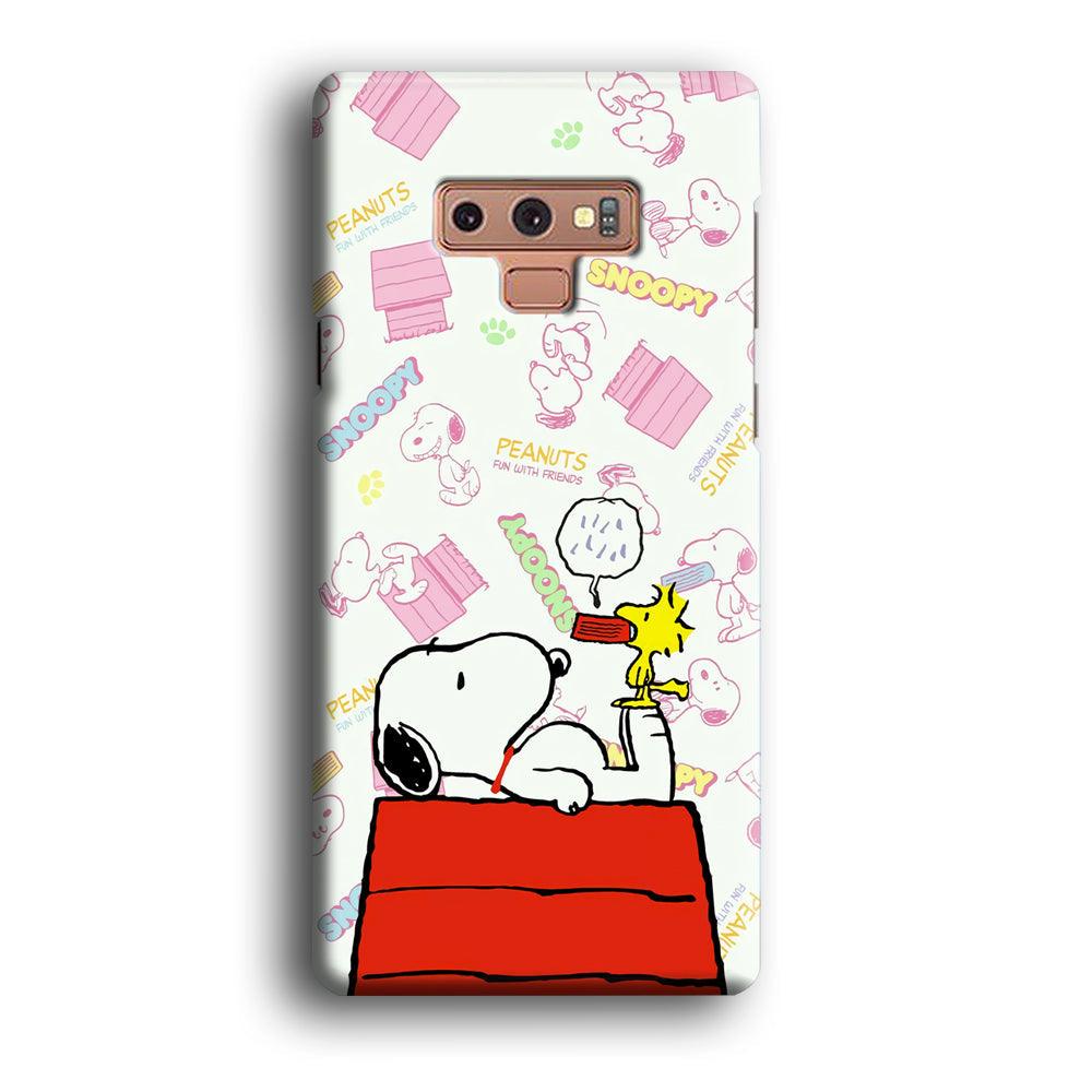 Snoopy Food Please Samsung Galaxy Note 9 Case-Oxvistore