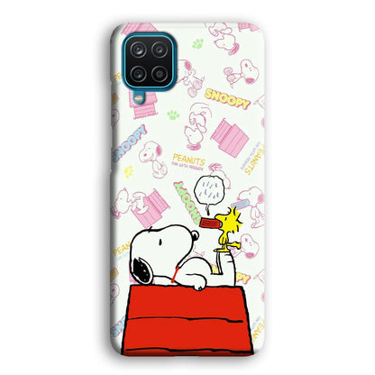 Snoopy Food Please Samsung Galaxy A12 Case-Oxvistore