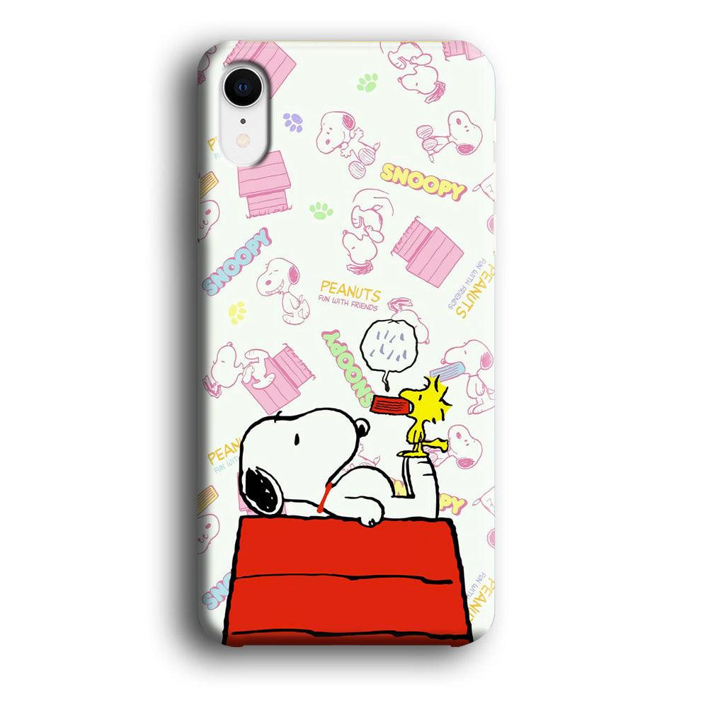 Snoopy Food Please iPhone XR Case-Oxvistore