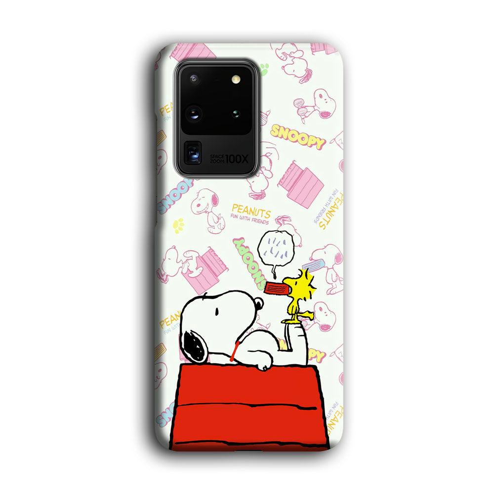 Snoopy Food Please Samsung Galaxy S20 Ultra Case-Oxvistore