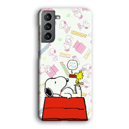 Snoopy Food Please Samsung Galaxy S21 Case-Oxvistore